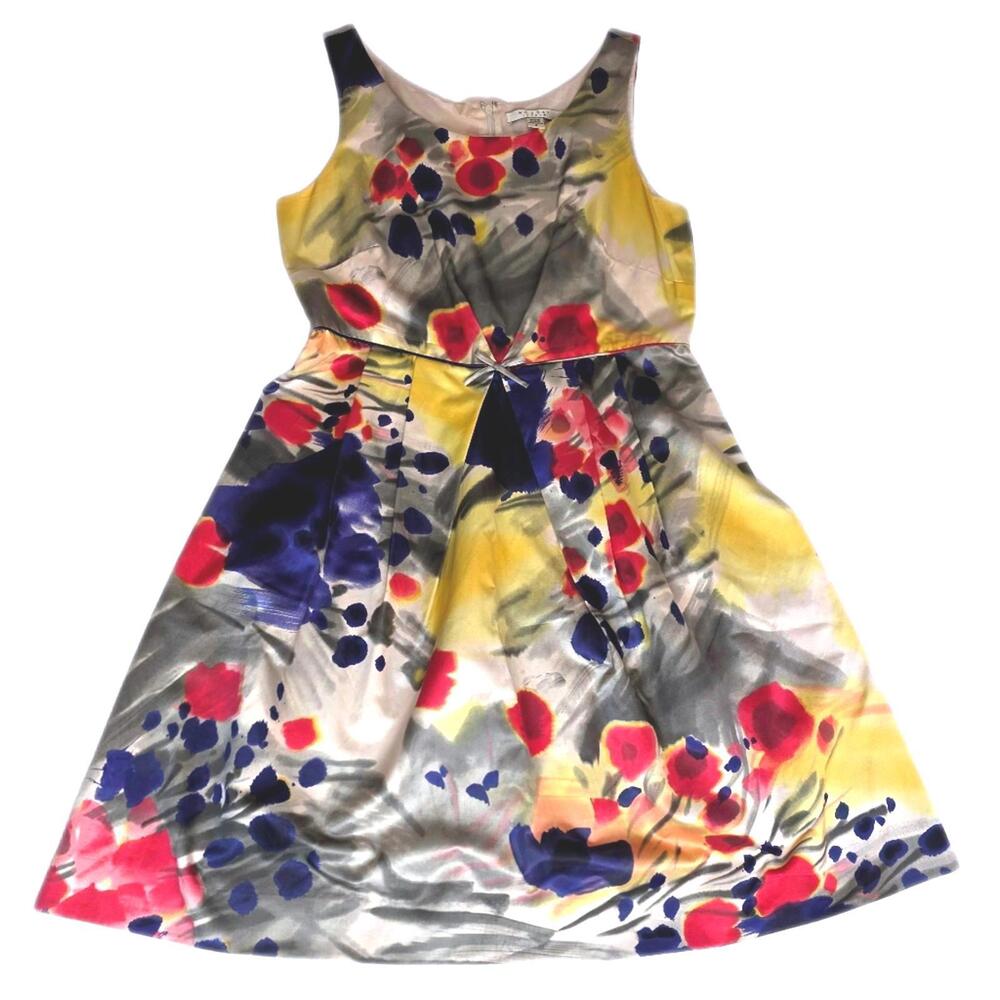 Nougat London Fit And Flair Sleeveless Silk/Cotton Cocktail Dress. Small/Med